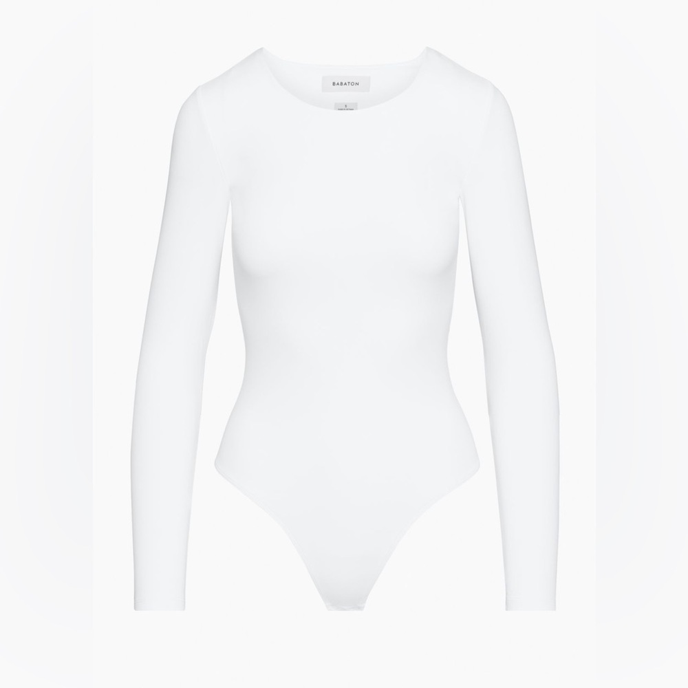 Aritzia Babaton Contour Crew Longsleeve Bodysuit